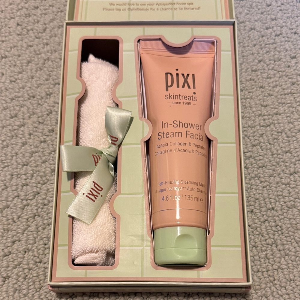 Pixi Skintreats In-Shower Steam Facial Set with Towel